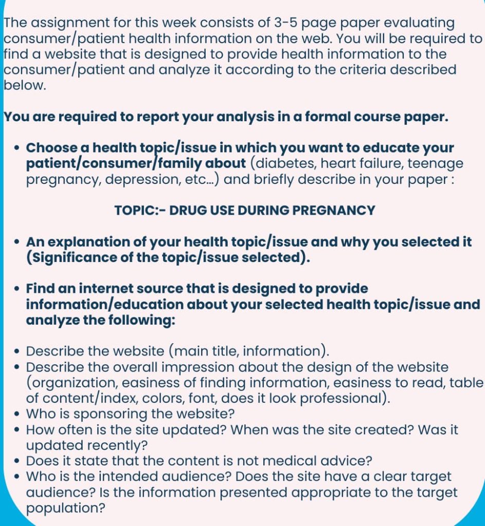 NU-525-Unit-3-Assignment-Consumer-Health-Information-Website-Analysis